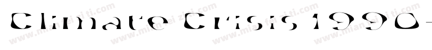 Climate Crisis 1990字体转换
